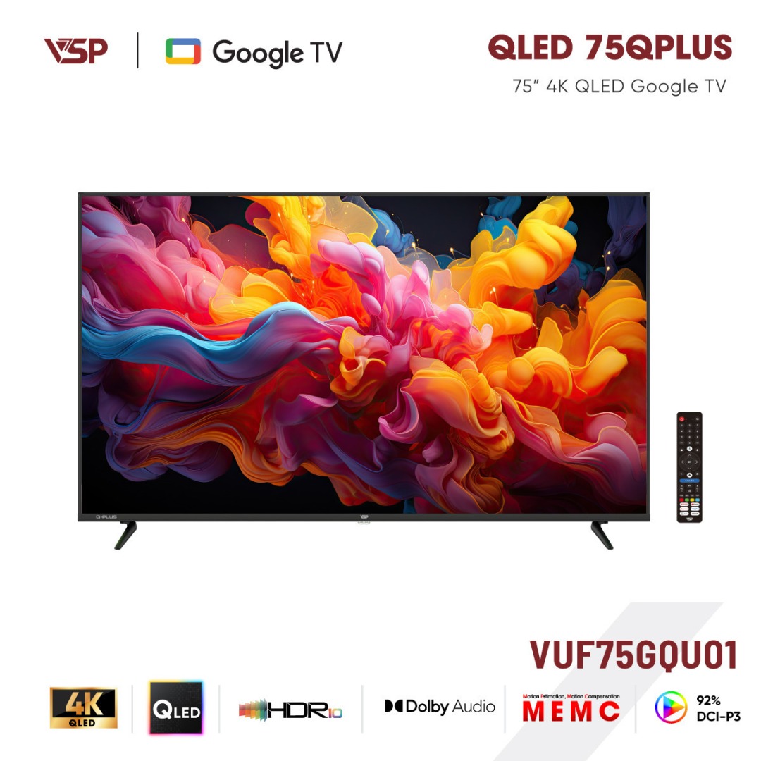 VSP Smart TV 75 inch Q-PLUS Series